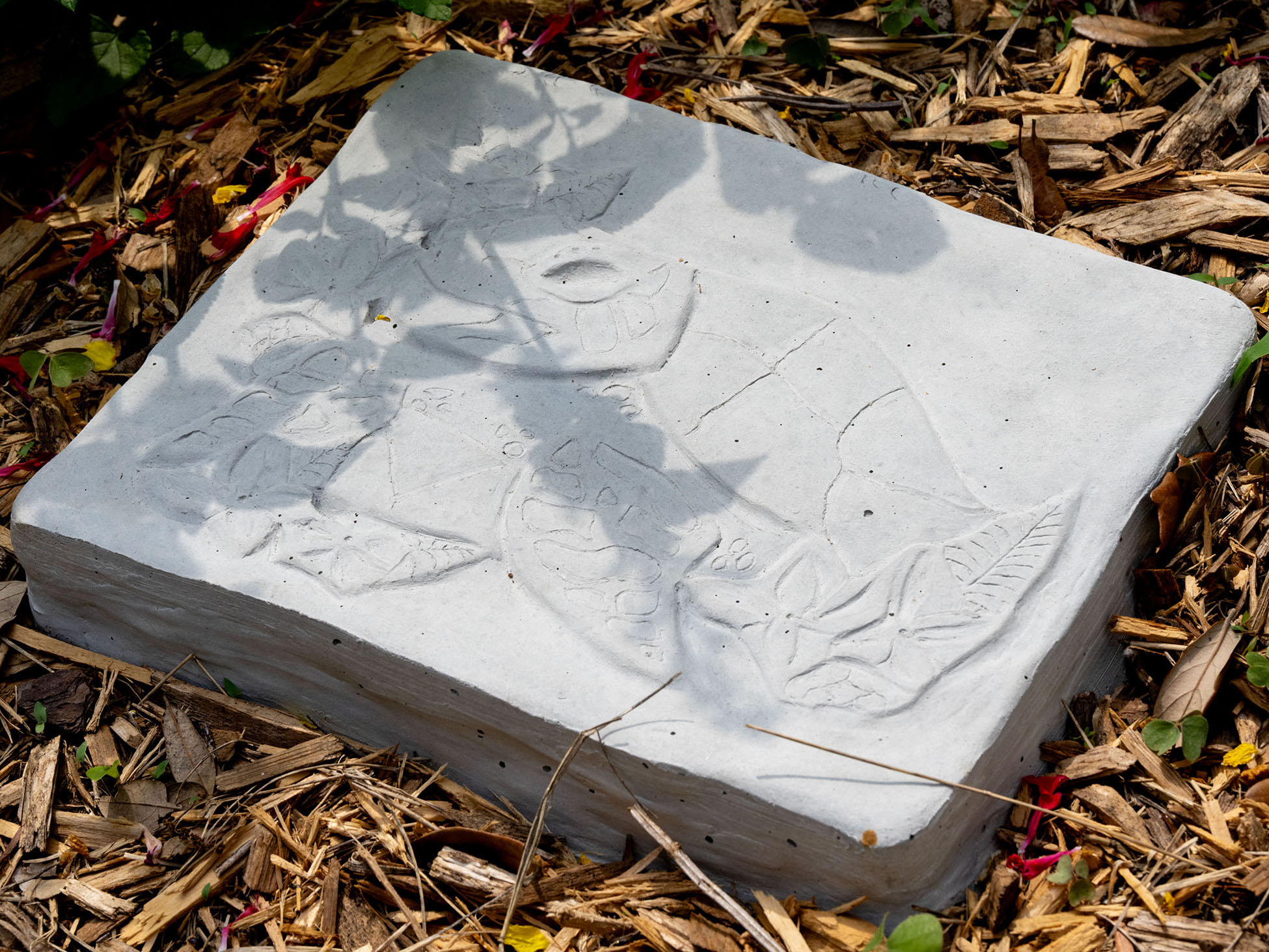 Enduring Nature by Brianne Ortiz - Concrete low relief sculpture