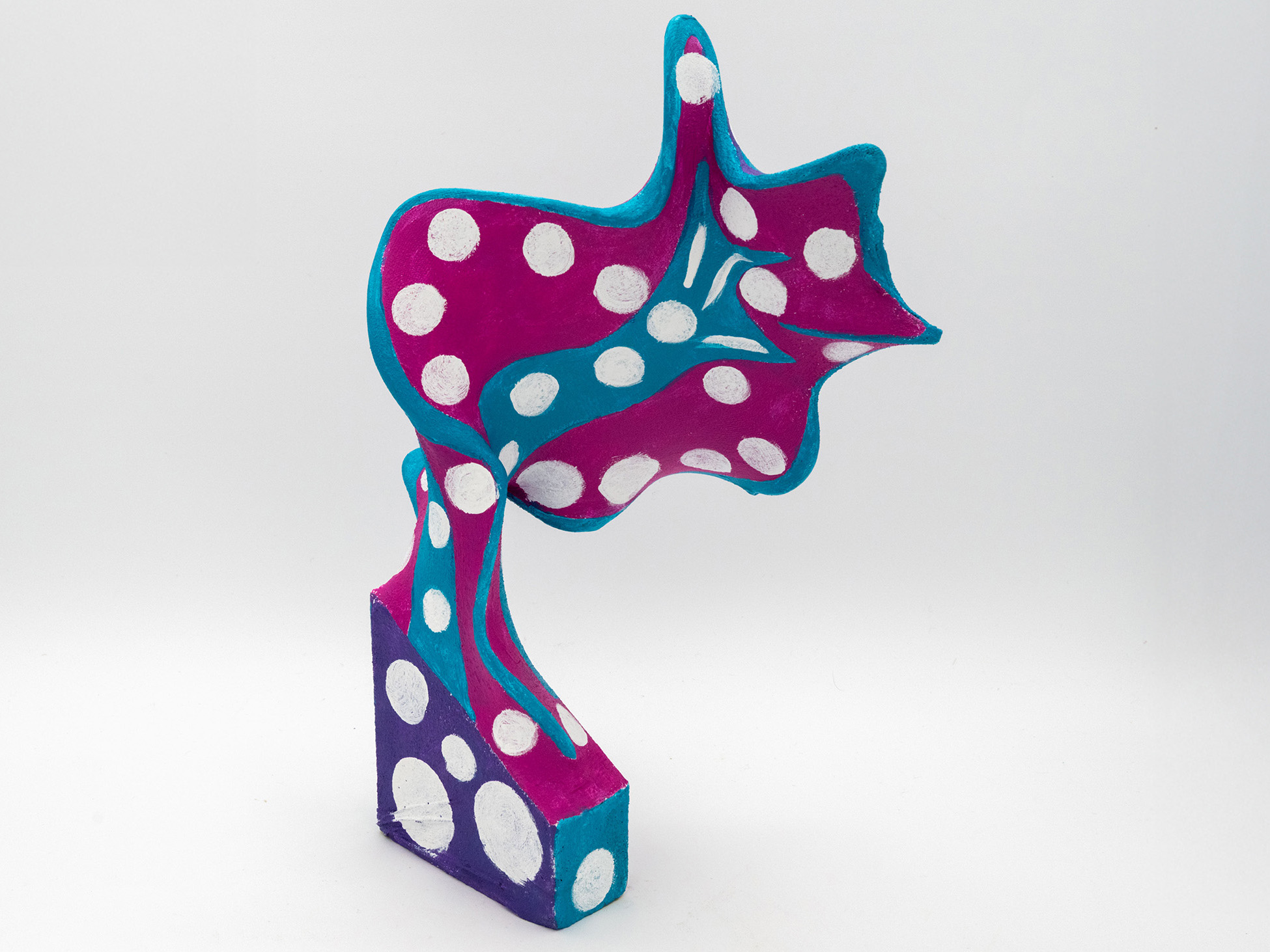 Pretty Tentacle by Logan LeBeau - Acrylic on Nylon & Wire sculpture